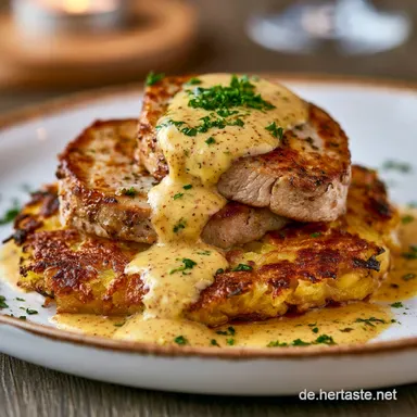 R&ouml;sti Schnitzel Auflauf f&uuml;r 4 Portionen