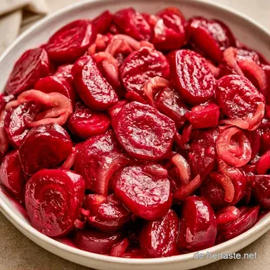 Rote Bete Einkochen DDR Rezept f&uuml;r 8 Rezeptkarte