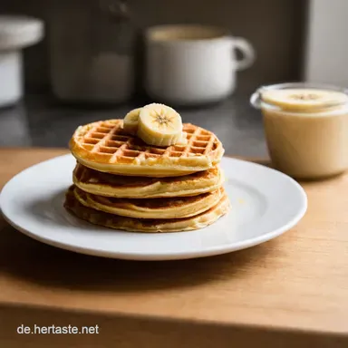 Einfache Bananenwaffeln Mein liebstes Familienrezept Rezeptkarte