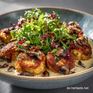 Champignon Frikadellen: Saftiges vegetarisches Rezept f&uuml;r Soul Food Rezeptkarte