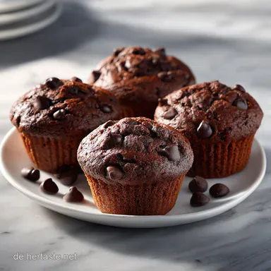 Saftige Schokomuffins in 28 Minuten Gebacken Rezeptkarte