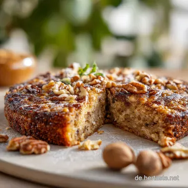 Omas Geheimnis Saftiger Nusskuchen ohne Mehl Klassisch glutenfrei Rezeptkarte