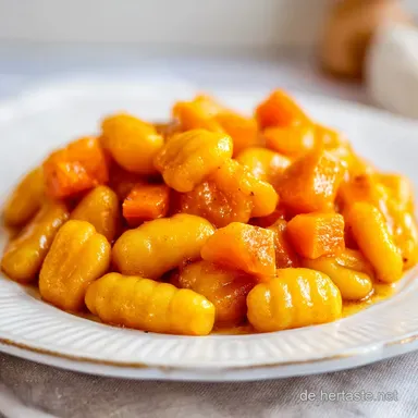 Saftiger Kuerbis Gnocchi Auflauf f&uuml;r 4