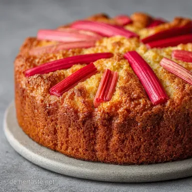 Rhabarberkuchen: Saftig Vom Blech Rezeptkarte