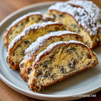 Mohnstollen: Saftig und Aromatisch Rezeptkarte