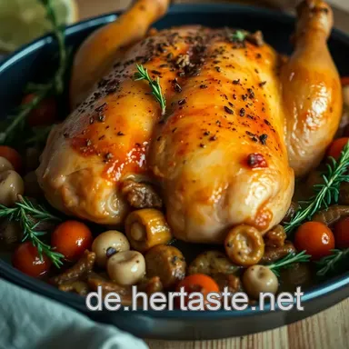 Saftiges H&auml;hnchen im Backofen: Mein Familien-Rezept f&uuml;r jeden Anlass Rezeptkarte