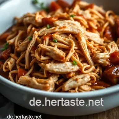 Saftiges Pulled Chicken: Mein Geheimrezept f&uuml;r perfektes BBQ Rezeptkarte