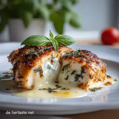 Sahne-H&auml;hnchen mit Mozzarella in 30 Minuten: Cremig & &Uuml;berbacken Rezeptkarte