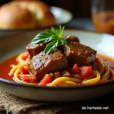 Slow Cooker Osso Buco Zarte Kalbshaxe wie von Nonna Rezeptkarte