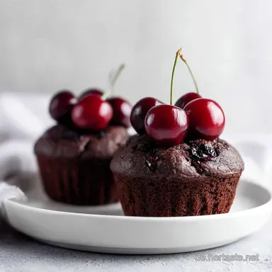 Schwarzw&auml;lder Kirsch Muffins: 12 St&uuml;ck Rezeptkarte