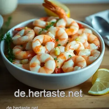 Leckere gerichte mit shrimps: Knoblauchshrimps mit Zitrone Rezeptkarte