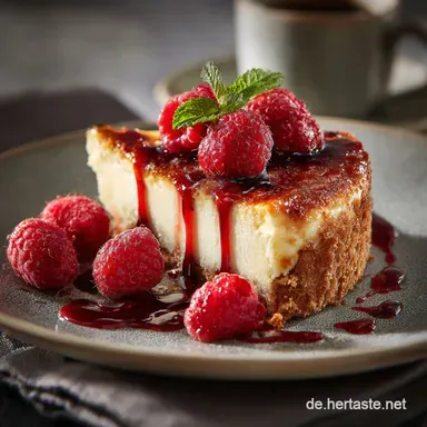 Der perfekte OnePersonCheesecake mit Himbeeren Cremig schnell ohne Risse