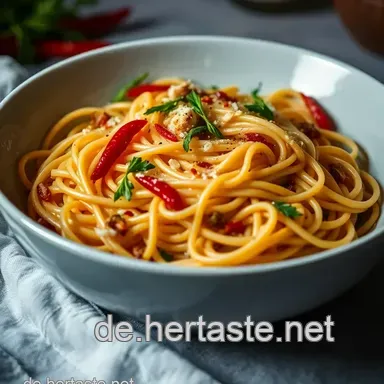 Einfach kochen: Spaghetti Aglio e Olio &ndash; Der italienische Klassiker Rezeptkarte