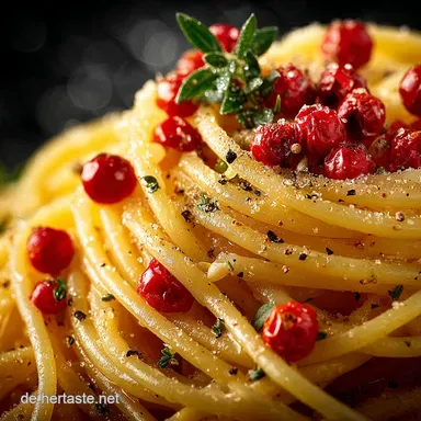 Spaghetti Aglio Olio e Peperoncino Das Original Rezept mit Emulsion Rezeptkarte