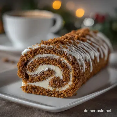 Spekulatius Rouladen: Festliche Weihnachtsbiskuitrolle