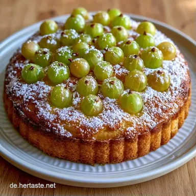 Stachelbeerkuchen Vom Blech f&uuml;r 20 St&uuml;cke Rezeptkarte