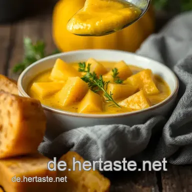 S&uuml;&szlig;kartoffel Kochzeit: Soulfood Suppe - Einfach & W&auml;rmend! Rezeptkarte