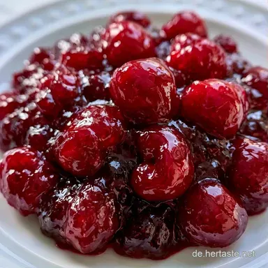 S&uuml;&szlig;kirschen Marmelade mit Gelierzucker Rezeptkarte