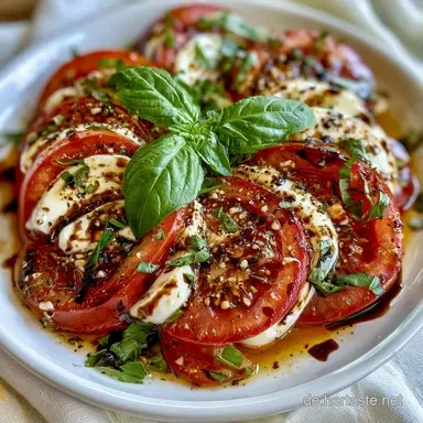 Tomate Mozzarella Basilikum in 10 Minuten Rezeptkarte