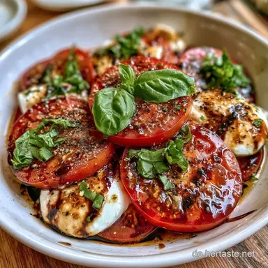 Tomate Mozzarella in 10 Minuten Rezeptkarte