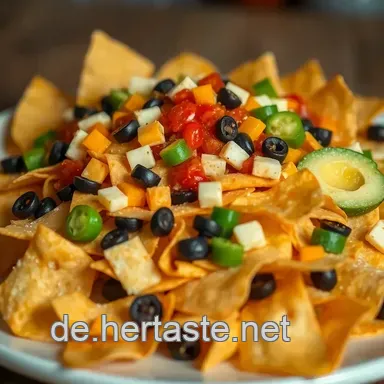 Touchdown Touchdown Nachos &ndash; Der perfekte Snack f&uuml;r Fu&szlig;ballfans! Rezeptkarte