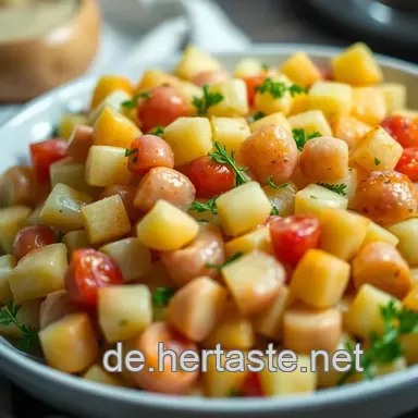 Traditioneller bayrischer Kartoffelsalat &ndash; Ein Rezept, das begeistert! Rezeptkarte