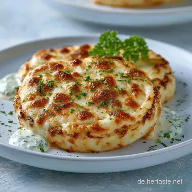 &Uuml;berbackener Kohlrabi mit Frischk&auml;se