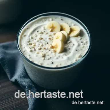 Einfaches Rezept f&uuml;r Overnight Oats mit Joghurt: N&auml;hrstoffreich und Lecker! Rezeptkarte