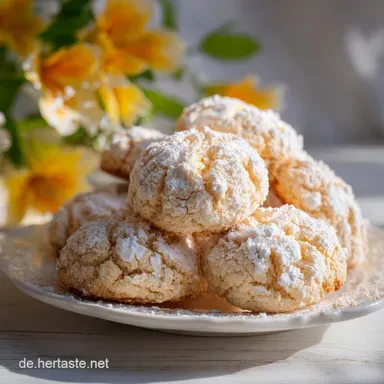 Spitzbuben Rezept: M&uuml;rbeteig f&uuml;r 27 Portionen