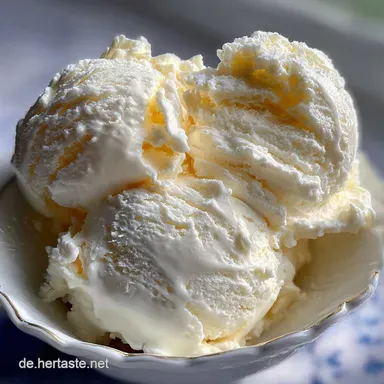 Vanilleeis Eismaschine: Ultra Cremig & Schnell Gemacht Rezeptkarte
