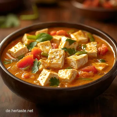 Veganes Rotes Thai Curry mit Tofu Mein Familienrezept