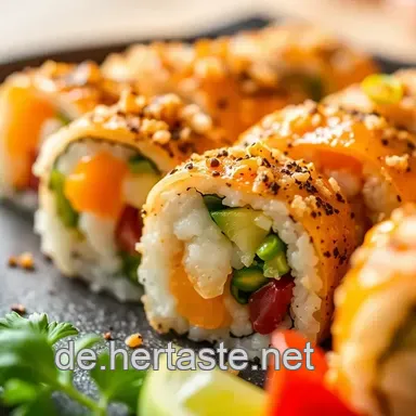 Sushi Vegetarisch Deluxe: Farbenfrohe Rollen selber machen!