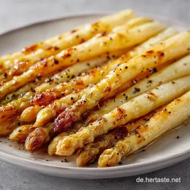 Wei&szlig;er Spargel Backofen in 45 Minuten Rezeptkarte
