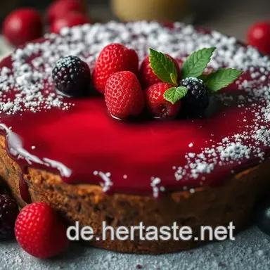 Zarter Schokoladen-Veganer Kuchen mit Himbeer-Topping &ndash; Ein Genuss f&uuml;r alle!