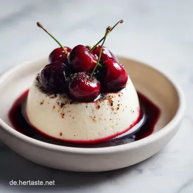 Zimt Panna Cotta mit Pflaumen Portweinsosse f&uuml;r 4 Portionen