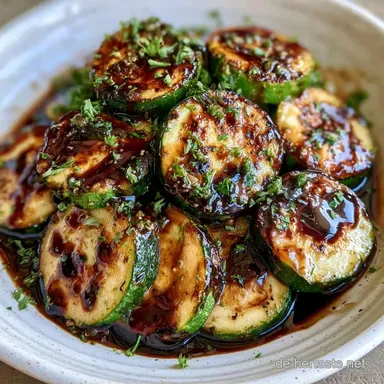 Zucchini-Antipasti mit Balsamico