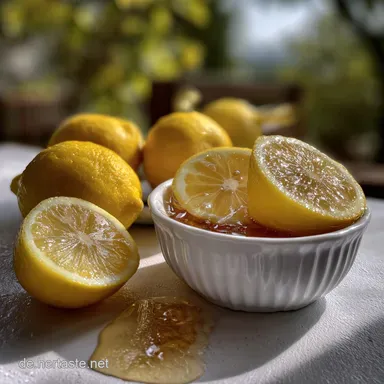 Zuckerfreier Zitronensirup fr deine Zitronenlimonade: 15-Minuten-Geheimtipp Rezeptkarte