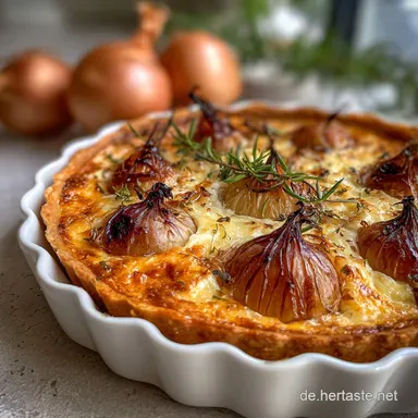 Zwiebelkuchen Originalrezept: Schw&auml;bischer Klassiker, Gelingt Immer Rezeptkarte