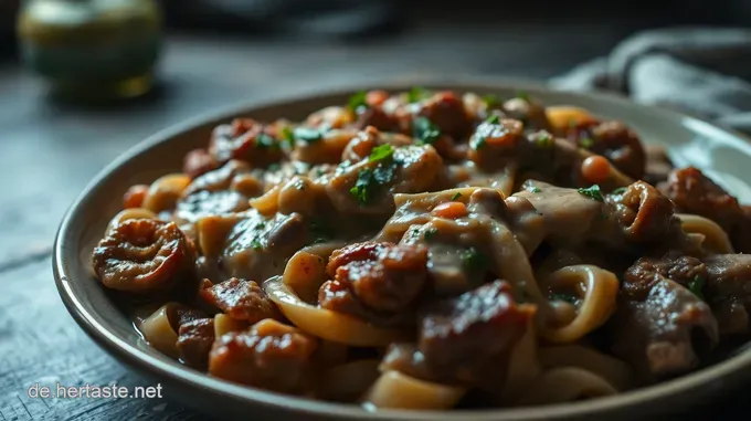 Boeuf Stroganoff – Ein klassisches russisches Rindfleischgericht