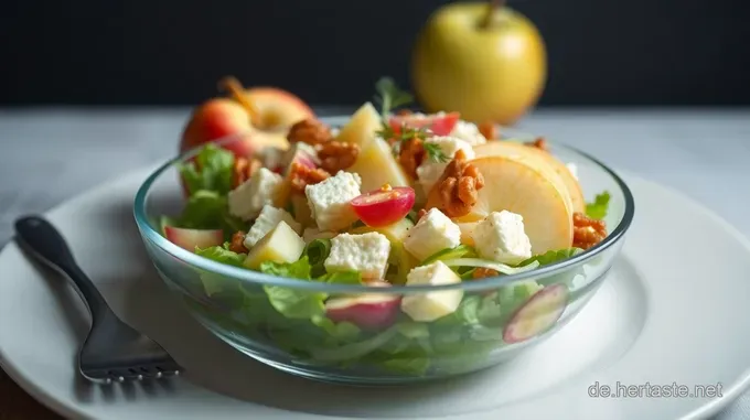 Erfrischender Chicorée-Salat mit Honig-Senf-Dressing