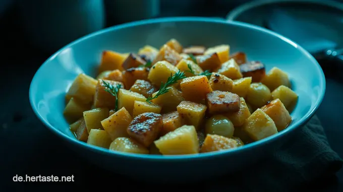 Goldene Kartoffelecken - Knusprig und Würzig