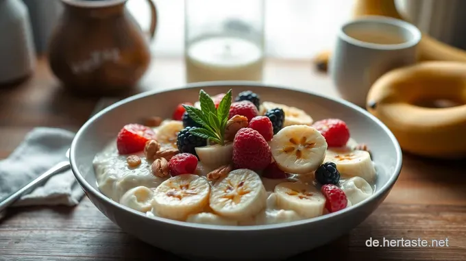 Hirsebrei mit Früchten und Nüssen - Der gesunde Frühstückstraum!