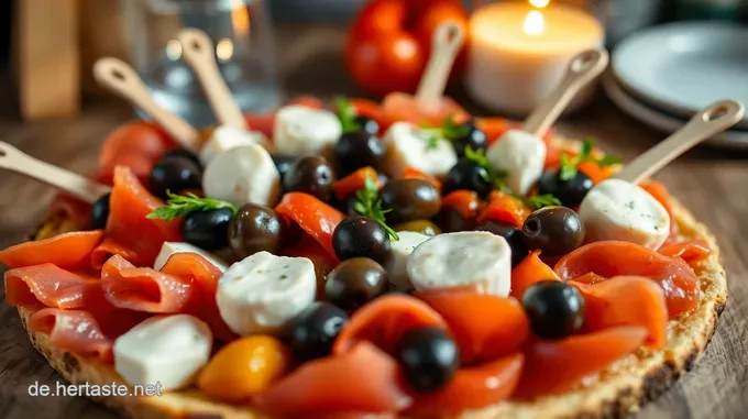 Italienische Antipasti Spieße: Ein Biss voller Genuss