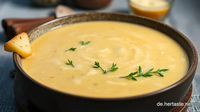 Käse-Lauch-Suppe: Ein cremiger Genuss aus dem Norden