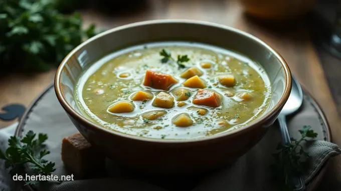 Klassische Erbsensuppe – Ein herzhaftes grünes Vergnügen