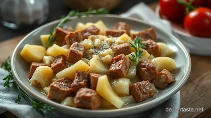 Klassischer Überbackener Weißkohl mit Hackfleisch
