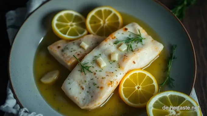 Köstliches Zanderfilet auf der Haut gebraten mit Zitronen-Dill-Sauce