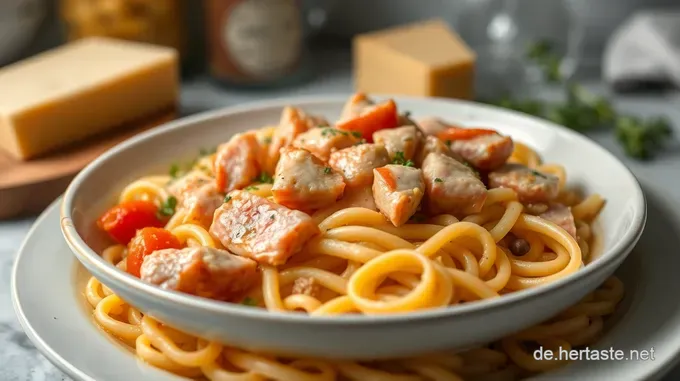Nudel-Lachs-Auflauf mit cremiger Senf-Sauce