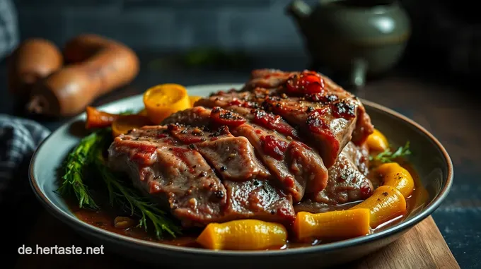 Saftiger Rinderbraten im Ofenmeister: Herzhaft zart & aromatisch