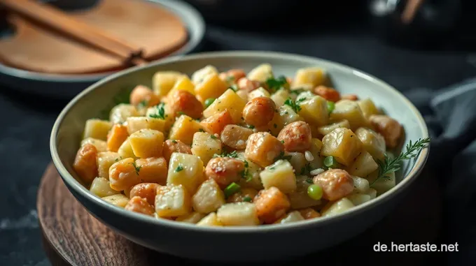 Traditioneller Bayrischer Kartoffelsalat – frisch und deftig!